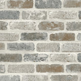 NW30500 peel and stick faux brick removable industrial wallpaper by NextWall
