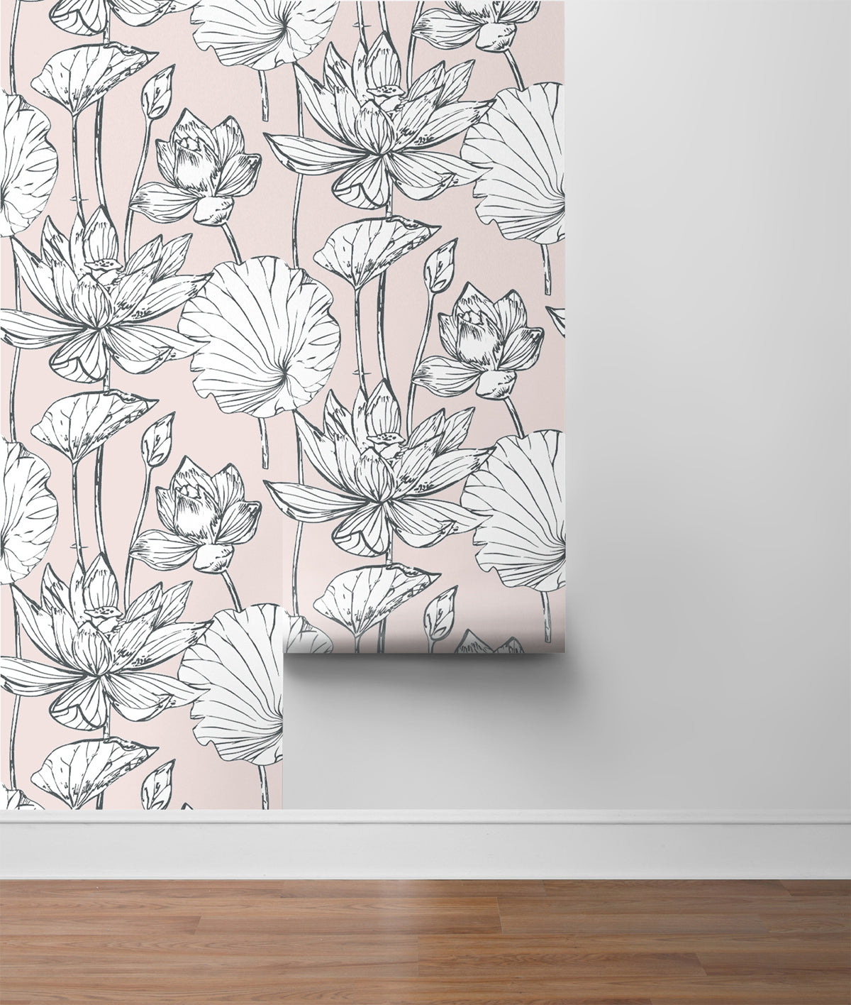 Lotus Floral Peel and Stick Removable Wallpaper – Say Decor LLC