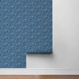 NW34602 brushed metal tile peel and stick removable wallpaper roll by NextWall
