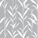 NW36408 bamboo leaf botanical peel and stick removable wallpaper by NextWall