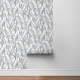 NW37908 Baha banana leaf peel and stick removable wallpaper roll from NextWall