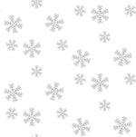 NW41008 metallic silver snowflakes Christmas peel and stick wallpaper from NextWall