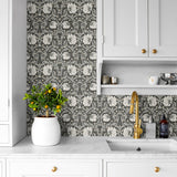 NW42400 Primrose floral William Morris peel and stick removable wallpaper bar from NextWall