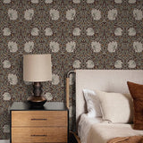 Vintage floral peel and stick wallpaper bedroom NW42401 from NextWall