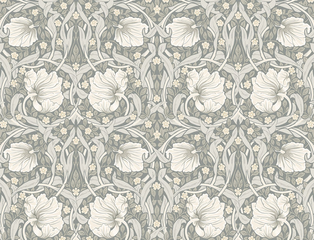 NW42408 Primrose floral William Morris peel and stick removable wallpaper from NextWall