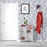NW42502 quartz geo peel and stick wallpaper entryway from NextWall