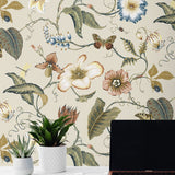 Floral peel and stick wallpaper decor NW43005 from NextWall