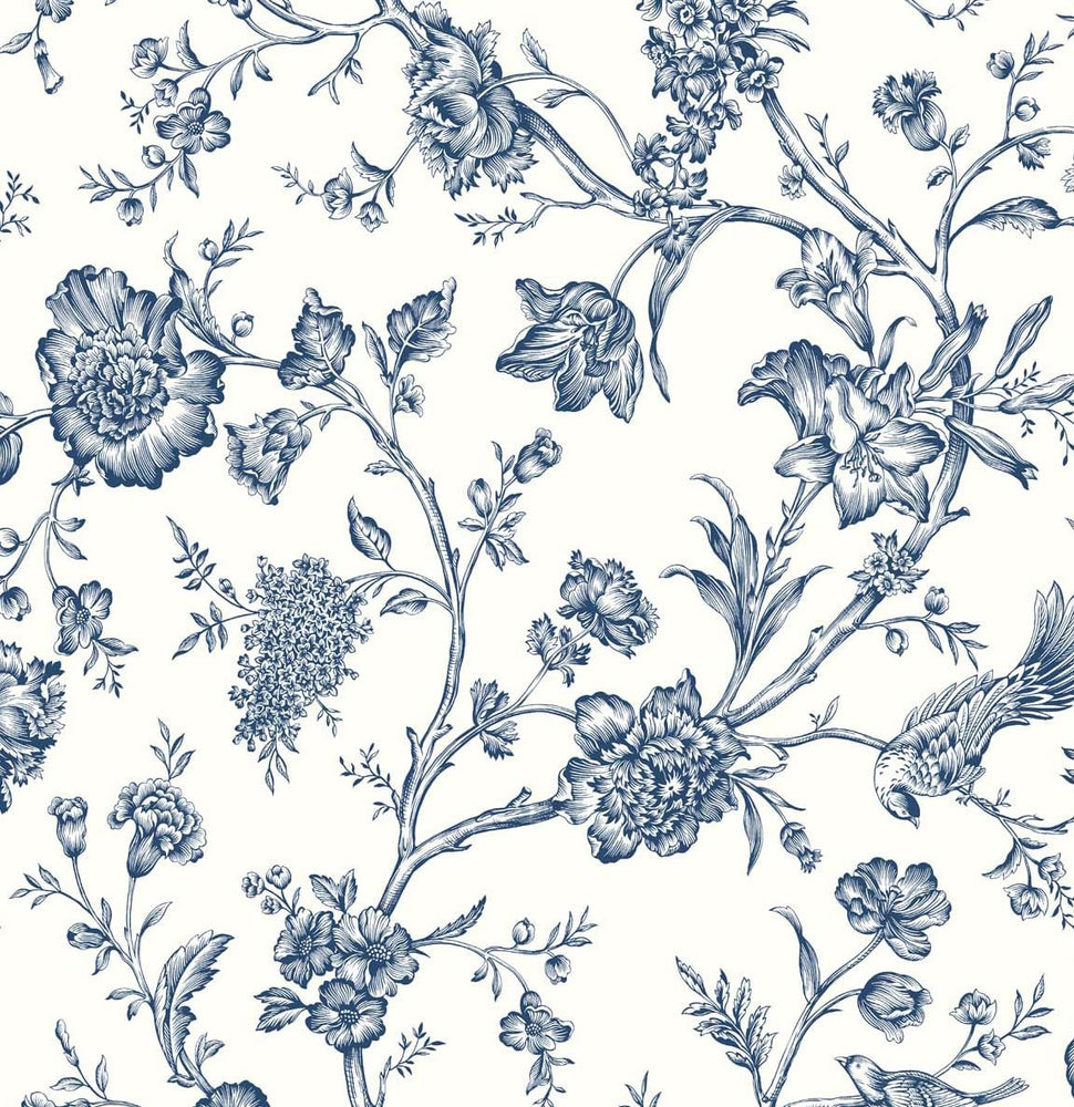 Jasmine Chinoiserie Peel and Stick Removable Wallpaper