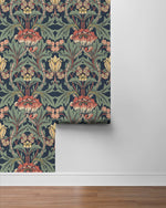 Vintage floral peel and stick wallpaper roll NW44402 from NextWall
