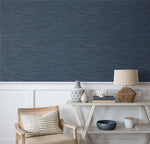 Faux grasscloth peel and stick wallpaper beach house NW44702 from NextWall