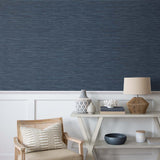 Faux grasscloth peel and stick wallpaper beach house NW44702 from NextWall