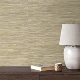 Faux grasscloth peel and stick wallpaper accent NW44706 from NextWall 