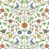 Bird floral peel and stick wallpaper NW45901 from NextWall