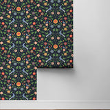 Bird floral peel and stick wallpaper roll NW45902 from NextWall