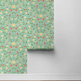 Bird floral peel and stick wallpaper roll NW45904 from NextWall