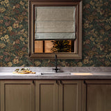 Vintage peel and stick wallpaper bathroom NW46008 from NextWall