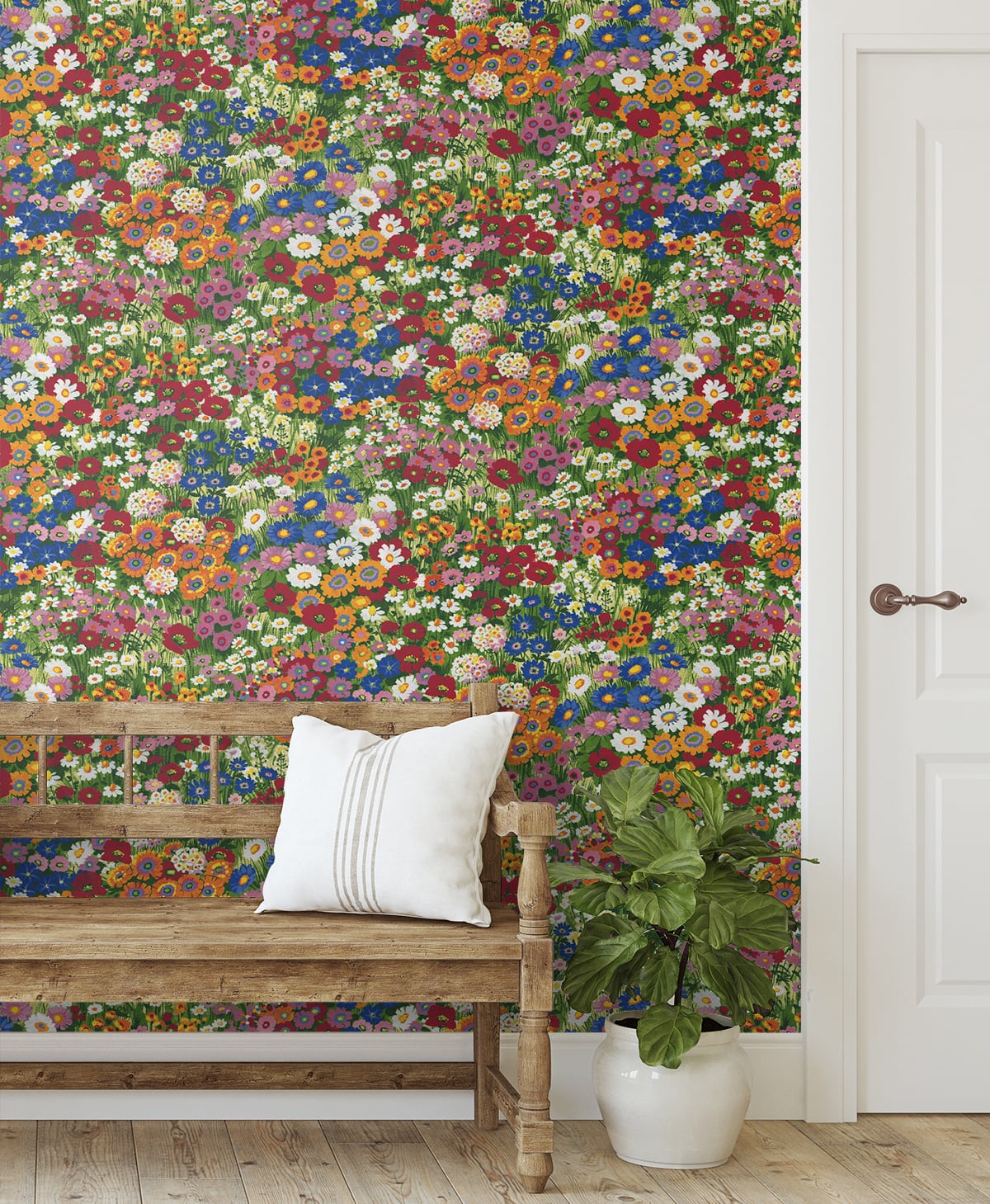 Floral Meadow Peel and Stick Removable Wallpaper – Say Decor LLC