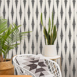 Ikat peel and stick wallpaper decor NW46410 from NextWall