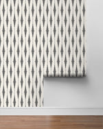 Ikat peel and stick wallpaper roll NW46410 from NextWall