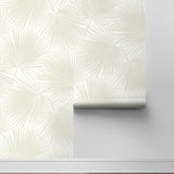 Palm leaf peel and stick wallpaper tropical accent NW47710 from NextWall