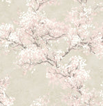 Cherry Blossom Grove Impressionistic Peel and Stick Removable Wallpaper