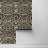 Prepasted wallpaper vintage morris roll PR10001 from Seabrook Designs