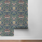 Prepasted wallpaper vintage morris roll PR10002 from Seabrook Designs