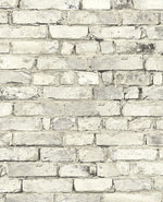 PR12205 faux brick prepasted wallpaper from Seabrook Designs