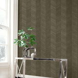 TC70106 table brown chevy hemp embossed vinyl wallpaper from the More Textures collection by Seabrook Designs