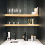 TC70118 home bar gray chevy hemp embossed vinyl wallpaper from the More Textures collection by Seabrook Designs