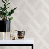 Textured vinyl wallpaper decor TS80805 geometric from the Even More Textures collection by Seabrook Designs