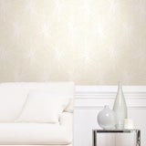 AV51105 Chadwick starburst geometric wallpaper living room from the Avant Garde collection by Seabrook Designs