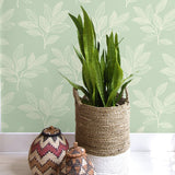 RY30804 paradise leaves botanical wallpaper from the Boho Rhapsody collection by Seabrook Designs