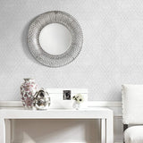 AW74211 stringcloth geometric wallpaper decor from the Casa Blanca 2 collection by Collins & Company
