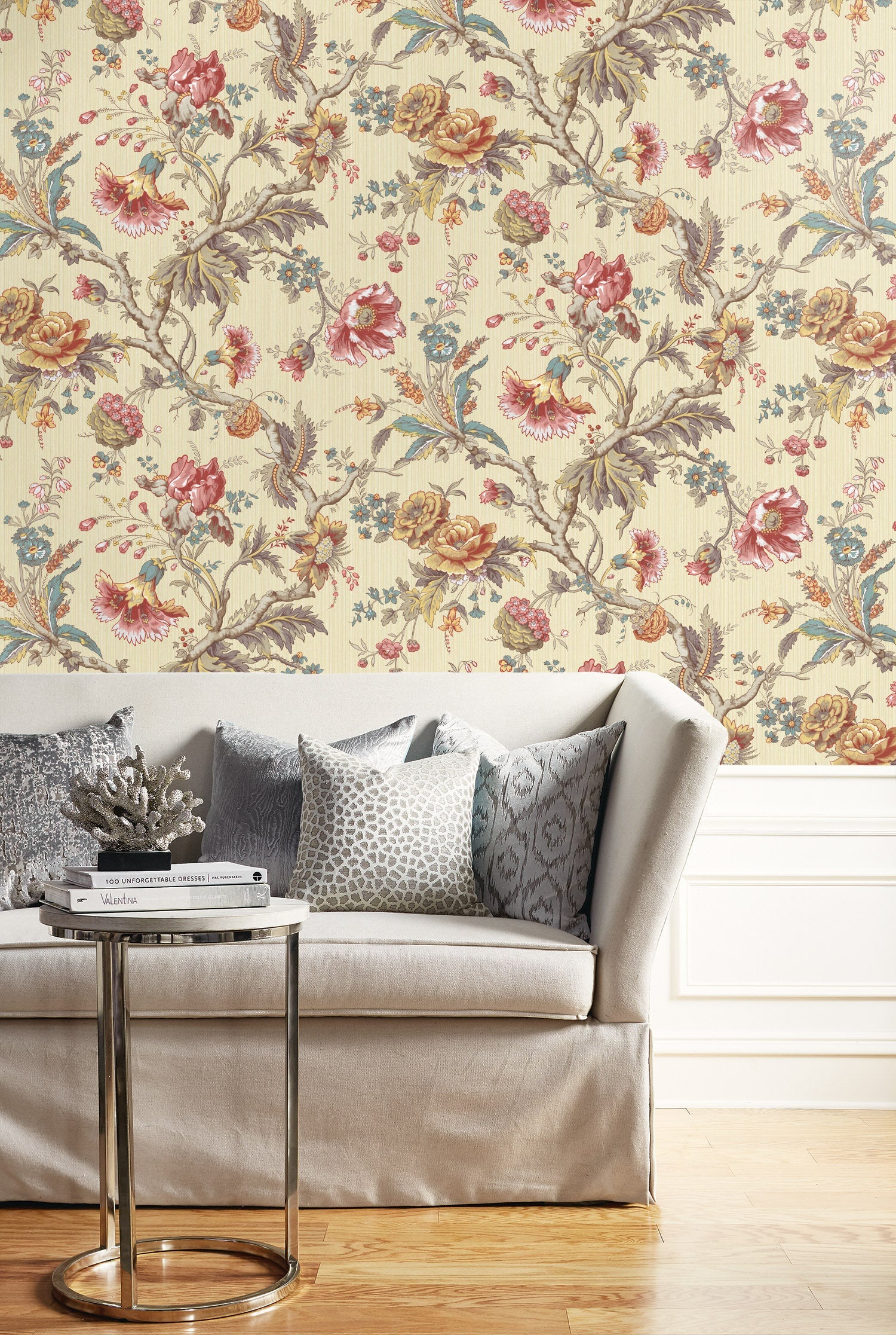 Sullivan Jacobean Floral Unpasted Wallpaper – Say Decor LLC