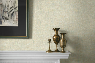 Heritage Tales 100004EH Green Fog Artisan Faux Weave Unpasted Wallpaper Decor at Say Decor