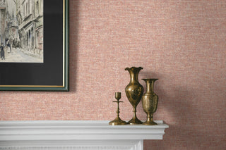 Heritage Tales 100010EH Pink Artisan Faux Weave Unpasted Wallpaper Decor at Say Decor