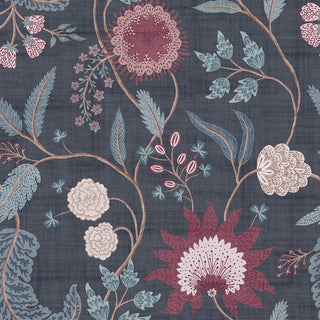 Heritage Tales 100017EH Plum Fable Floral Trail Unpasted Wallpaper at Say Decor