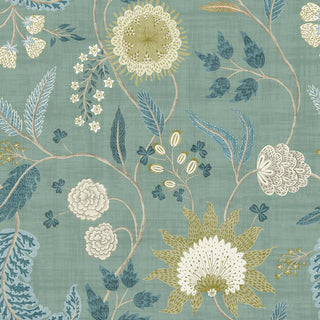 Heritage Tales 100018EH Seaforam Fable Floral Trail Unpasted Wallpaper at Say Decor