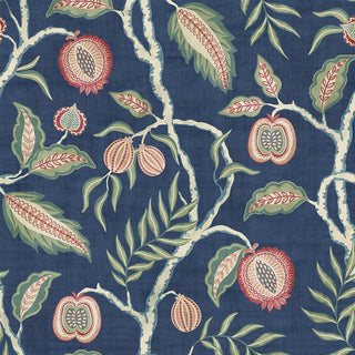 Heritage Tales 100022EH Blue Fruits of Paradise Unpasted Wallpaper