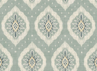 Heritage Tales 100037EH Green Mist Odina Ikat Unpasted Wallpaper at Say Decor