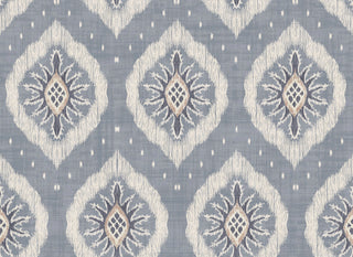 Heritage Tales 100038EH Periwinkle Mist Odina Ikat Unpasted Wallpaper at Say Decor