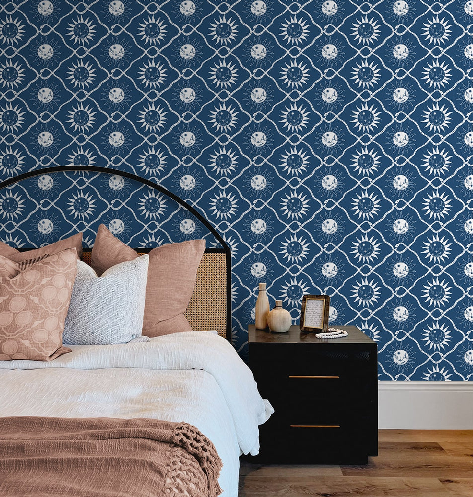 140072WR Sol peel and stick wallpaper bedroom from Elana Gabrielle