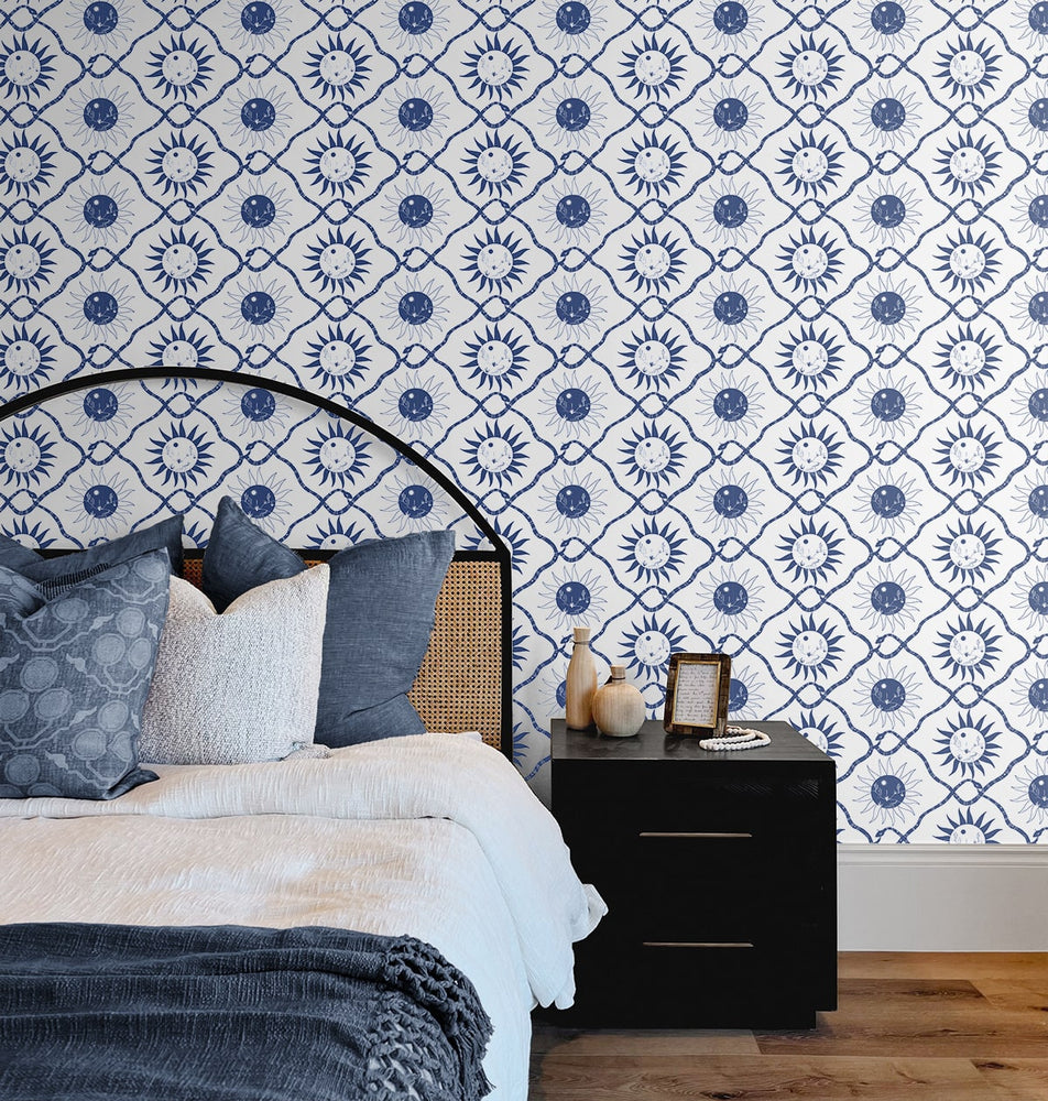 140073WR Sol peel and stick wallpaper bedroom from Elana Gabrielle