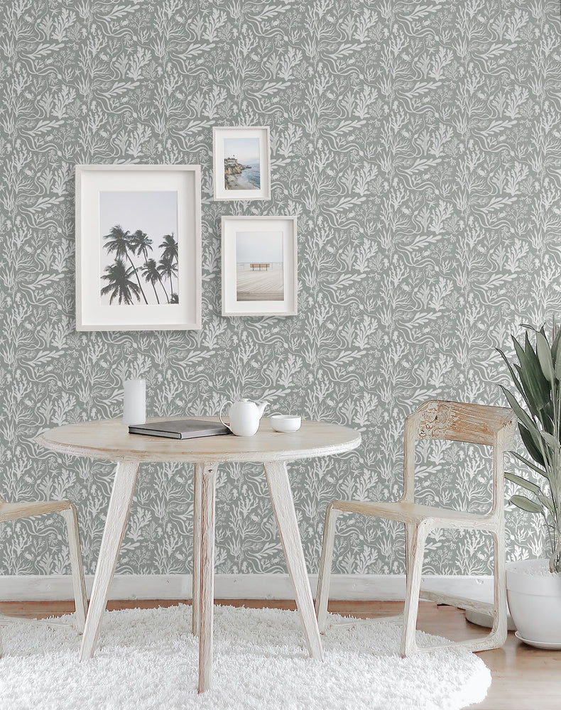 140080WR Tides peel and stick wallpaper dining room from Elana Gabrielle