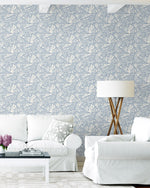 140081WR Tides peel and stick wallpaper living room from Elana Gabrielle