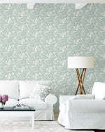 140082WR Tides peel and stick wallpaper living room from Elana Gabrielle