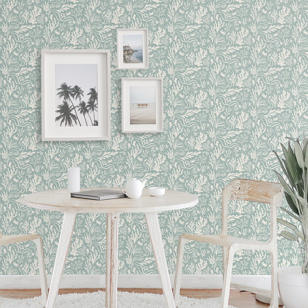 
                  
                    140082WR Tides peel and stick wallpaper dining room from Elana Gabrielle
                  
                