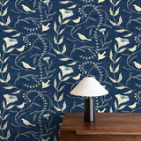 140090WR Birdsong peel and stick wallpaper decor from Elana Gabrielle