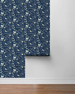 140090WR Birdsong peel and stick wallpaper roll from Elana Gabrielle
